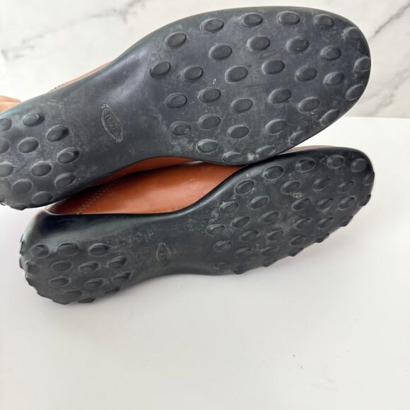 Tod's Womens Combat Boot Size 36/ 6 Leather Lace Up Neutral Biker Classic Brown - Picture 8 of 12